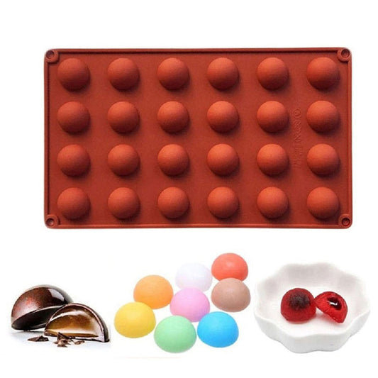Round Silicone Sphere Ball Mold 24 Cavity