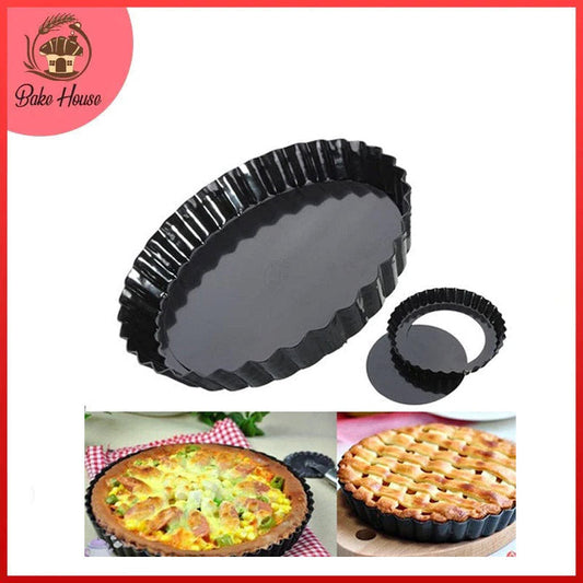 Round Tart Pie Pizza Pan Removable Base Non Stick 8 Inch