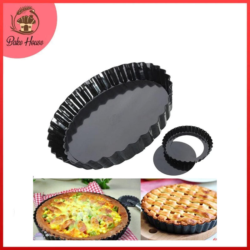 Round Tart Pie Pizza Pan Removable Base Non Stick 8.7 Inch