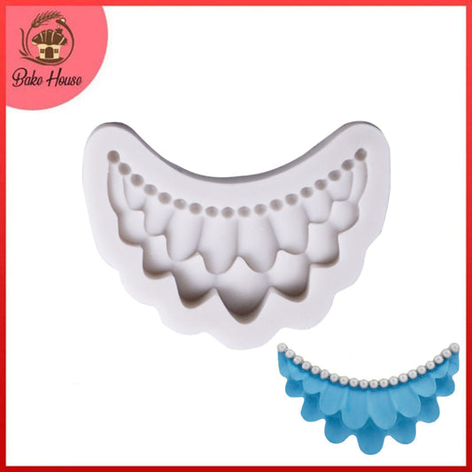 Ruffle Design Cake Border Decorating Silicone Fondant Mold