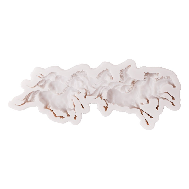 Running Horses Silicone Fondant Mold