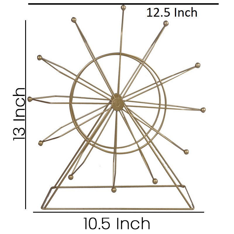 Ferris wheel Shape Iron Rotating Decoration Centrepiece Stand Large