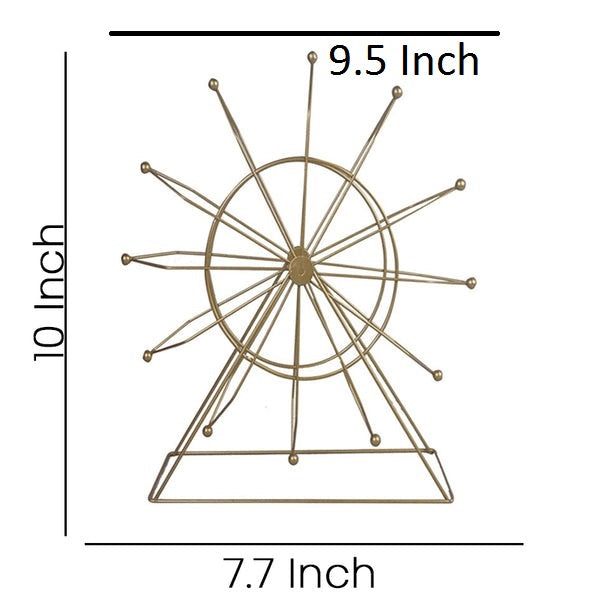 Ferris wheel Shape Iron Rotating Decoration Centrepiece Stand Medium