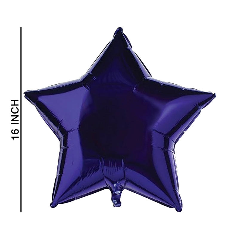 16 Inch Purple Star Shape Foil Balloon For Party Decoration