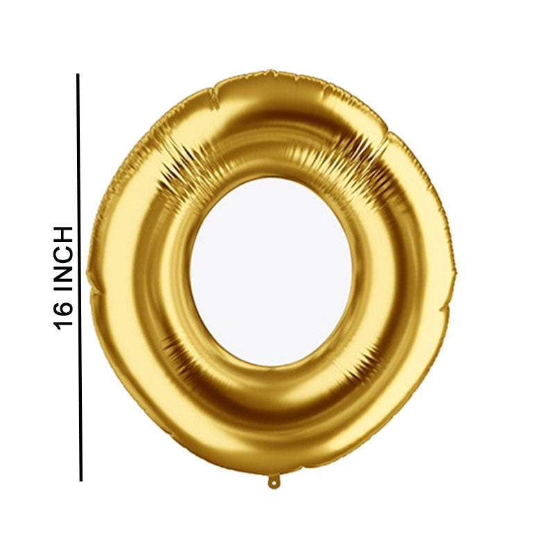16 Inch Golden Alphabet O Letter Foil Balloon for Party Decoration