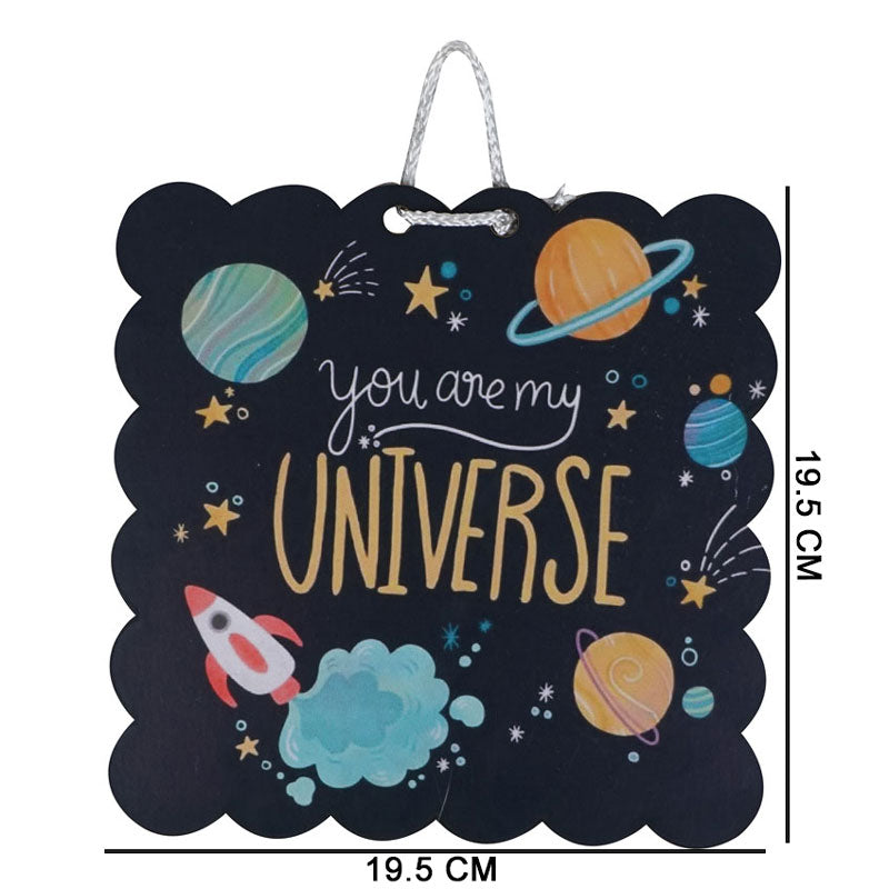 'You Are My Universe' Emotional Quote Wooden Wall Hanging Decor