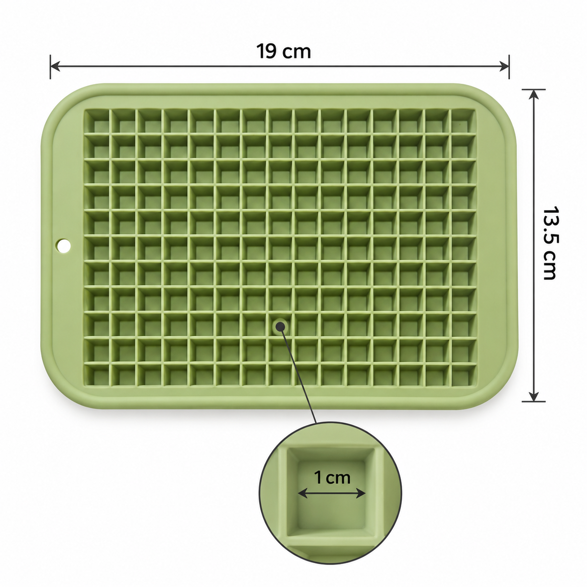 Mini Square Ice Cube Silicone Mold 165 Cavity