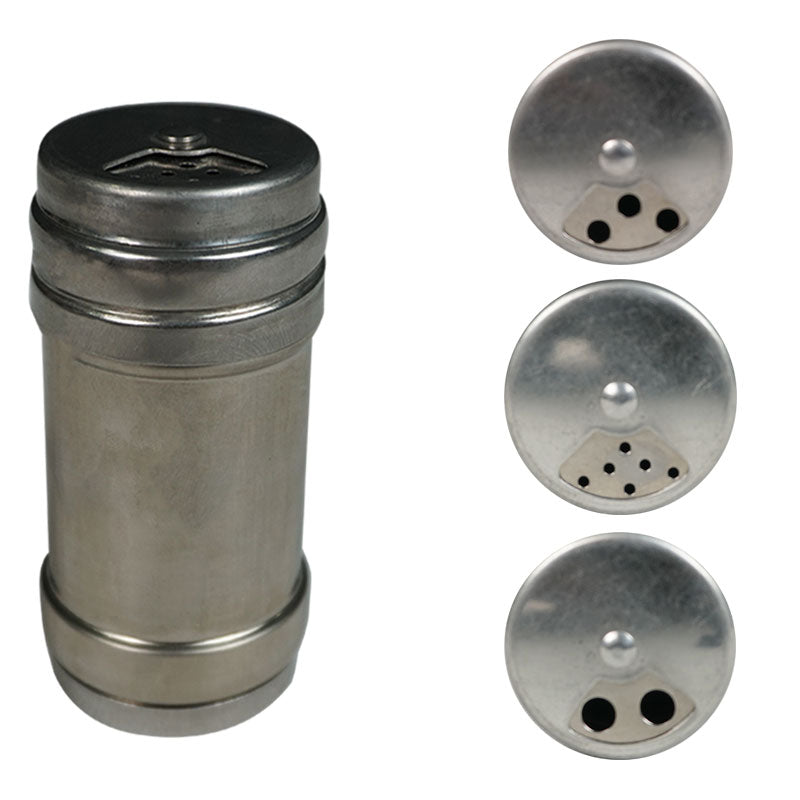 Salt, Pepper, Spice Seasoning Shaker Jar with 3 Adjustable Pouring & Closing Holes Cap Size 01