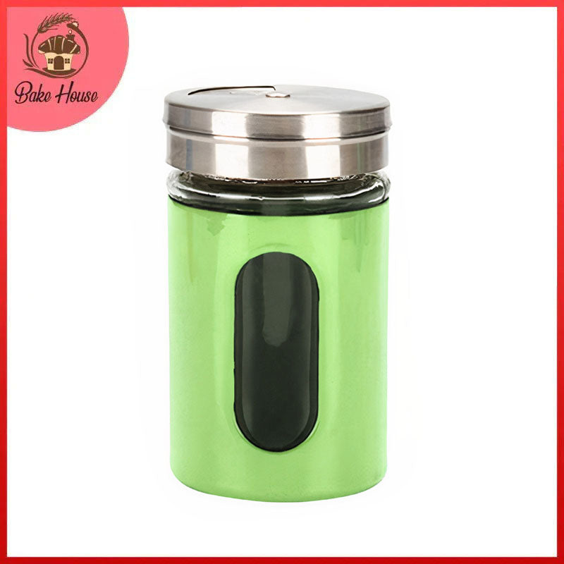 Salt Shaker Medium Glass with Stainless Steel Cap