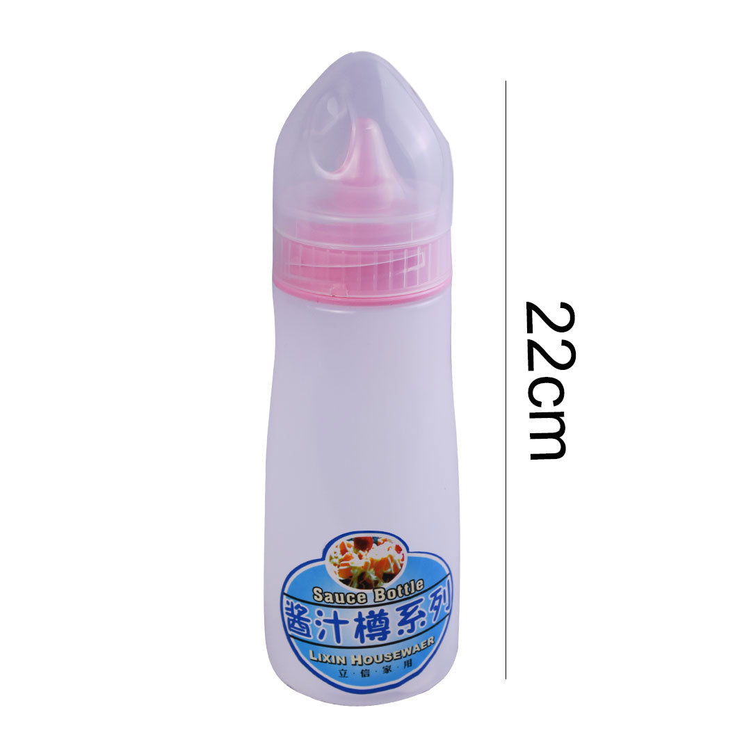 Sauce Squeeze Plastic Bottle 440ml With Cap