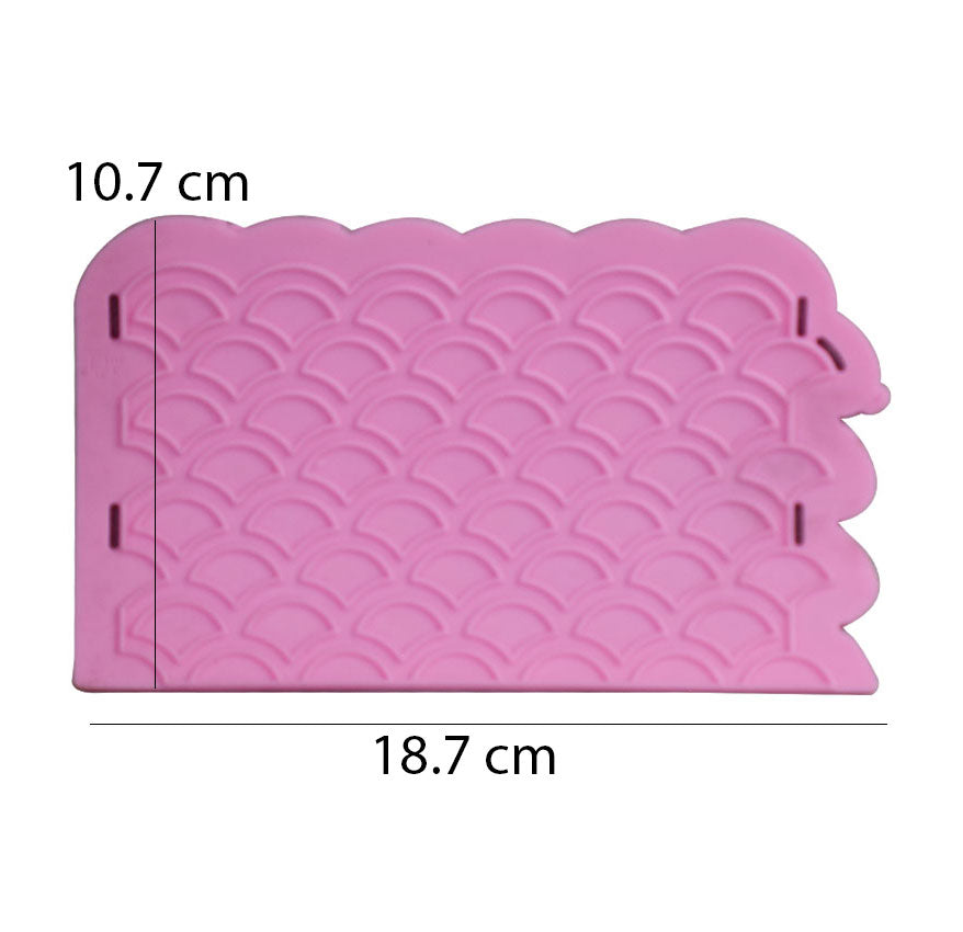 Scalloped Lattice Cake Edges Border Silicone Fondant Mold