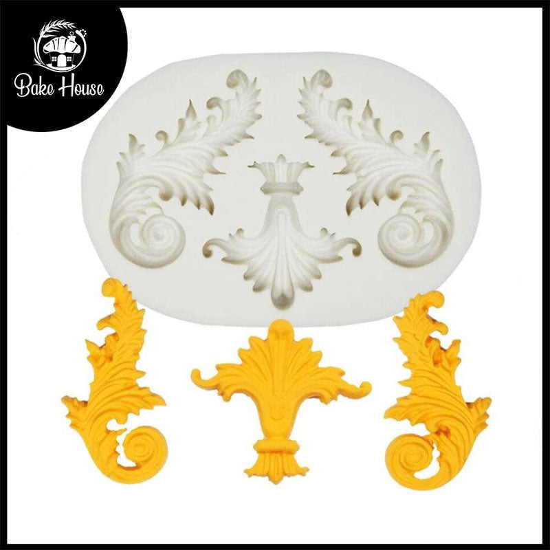 Scroll Relief Cake Border Silicone Fondant Mold