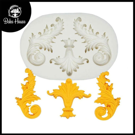 Scroll Relief Cake Border Silicone Fondant Mold