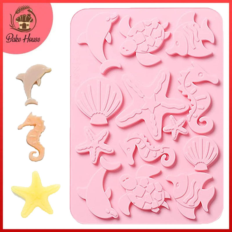 Sea Animals Silicone Fondant & Chocolate Mold