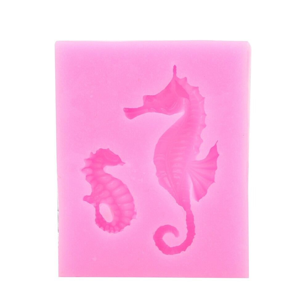 Sea Horse Silicone Fondant & Chocolate Mold 2 Cavity