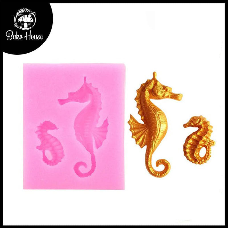 Sea Horse Silicone Fondant & Chocolate Mold 2 Cavity