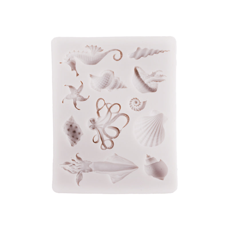 Sea Life Silicone Fondant Mold 11 Cavity