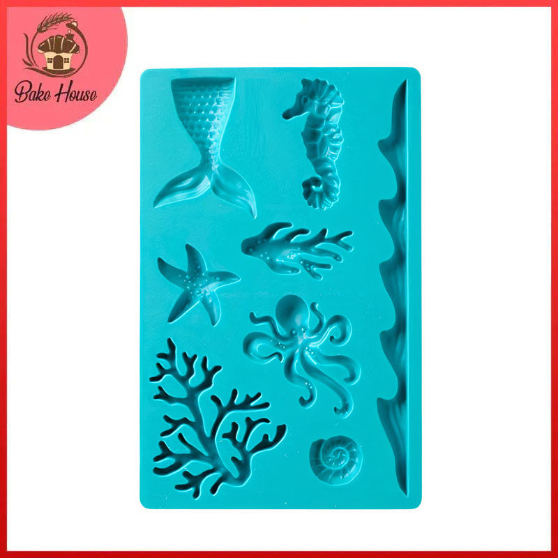 Sea Life Theme Silicone Fondant & Gum paste Mold – Bake House - The ...