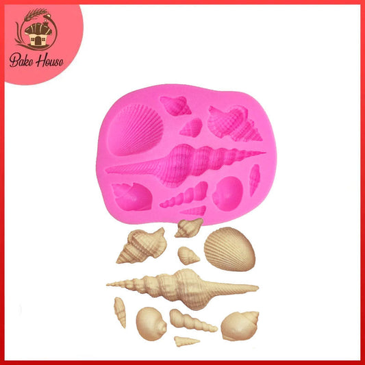 Sea Shells Silicone Fondant Mold 10 Cavity