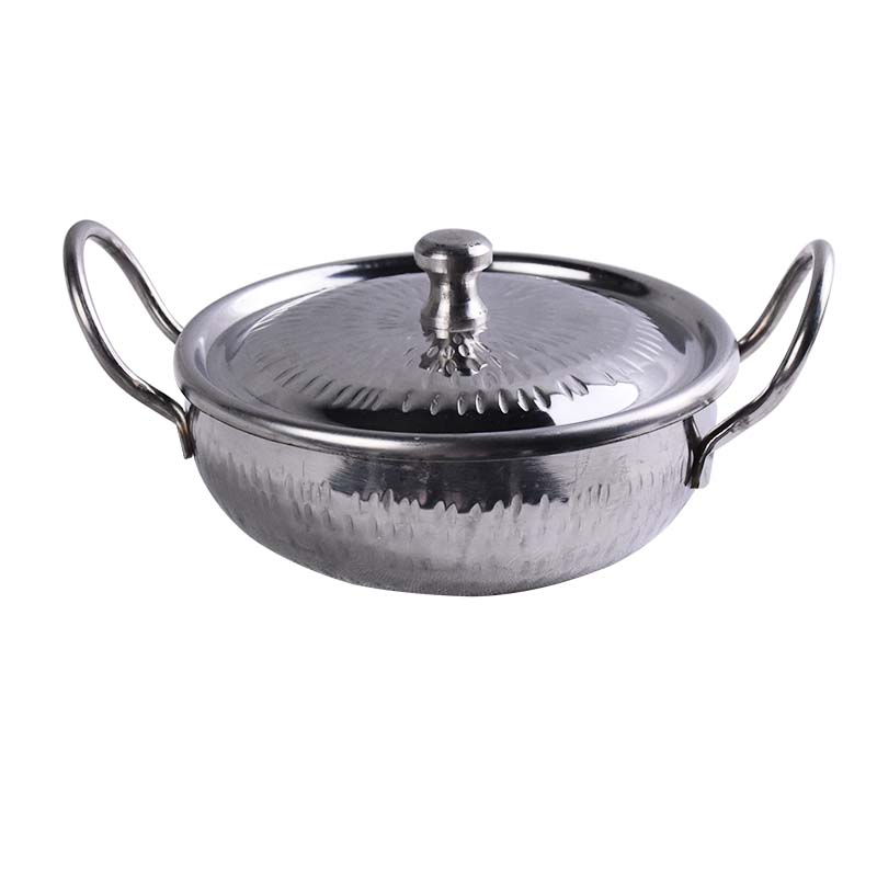 Serving Karahi Stainless Steel with Lid 05 Inch