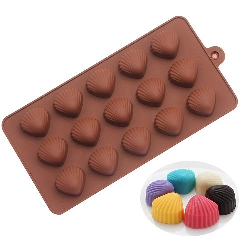 Shell Silicone Chocolate & Candy Mold 15 Cavity