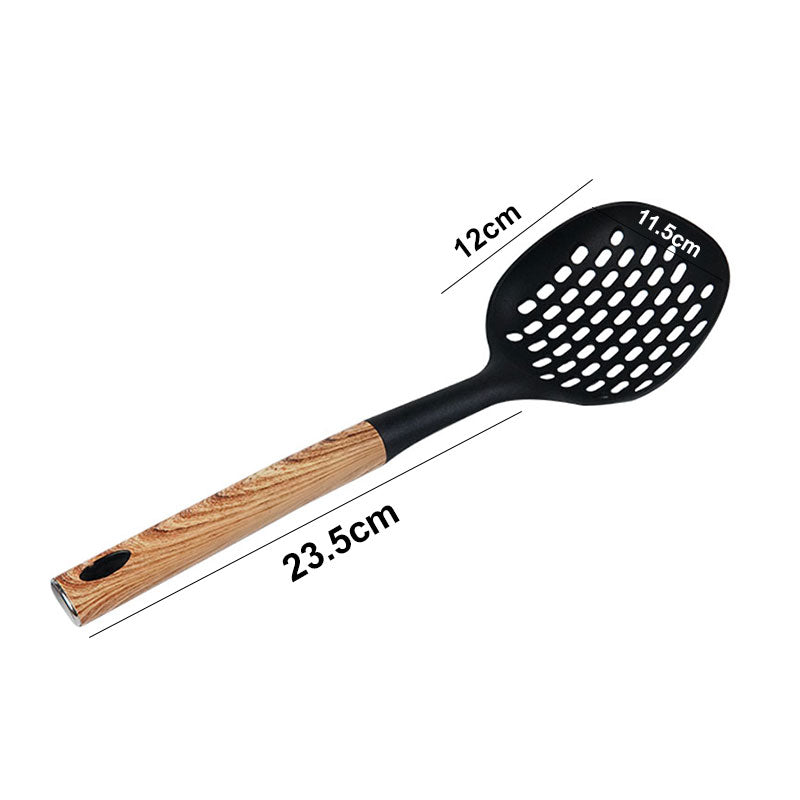 Shengya Top Choice Perforated Spoon Plastic with Steel Handle