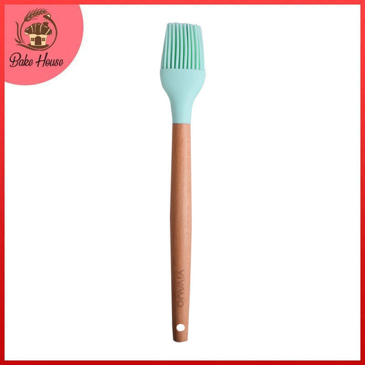 Silicone Brush With Wood Handle
