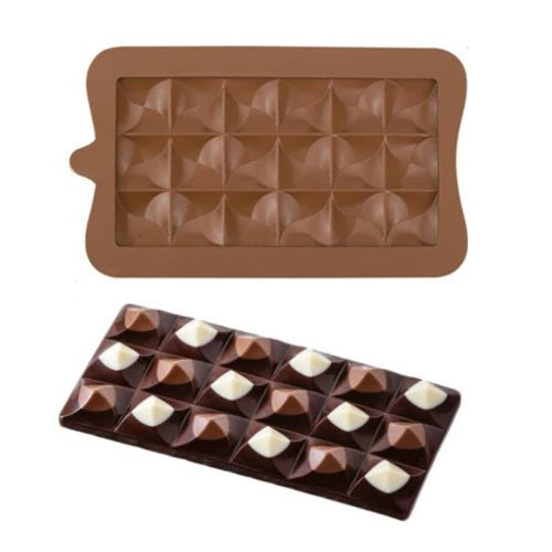 Silicone Chocolate Bar Mold Triangle Candy Design