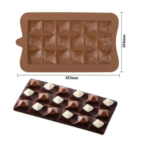 Silicone Chocolate Bar Mold Triangle Candy Design