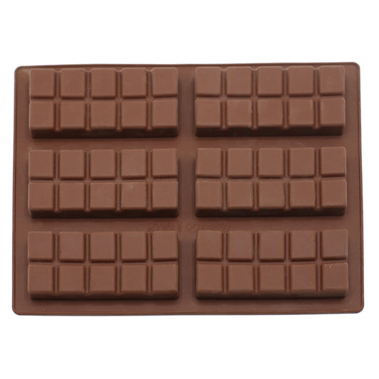 Silicone Chocolate Block Kitkat Bar Mold 6 Cavity