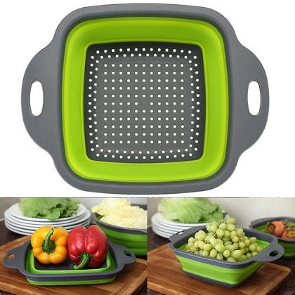Silicone Fruit Washing Basket Square Medium
