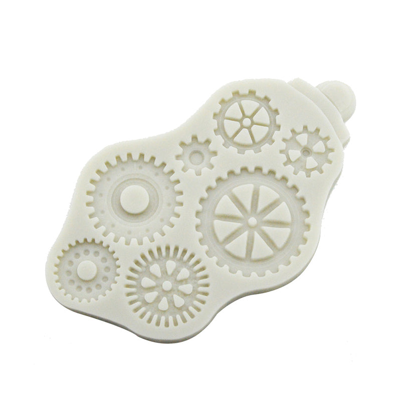 Silicone Gear Fondant Mold 7 Cavity Shape Mold