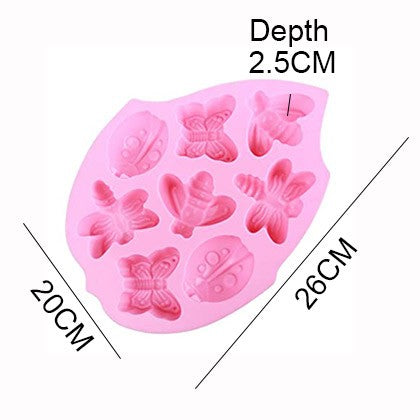 Silicone Insects Mold 8 Cavity