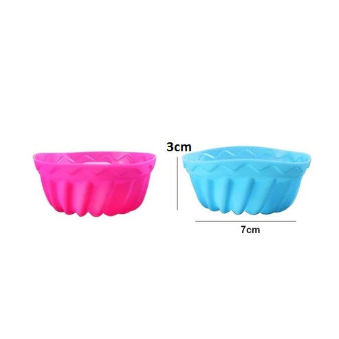 Silicone Mini Bundt Baking Mold 6Pcs Set