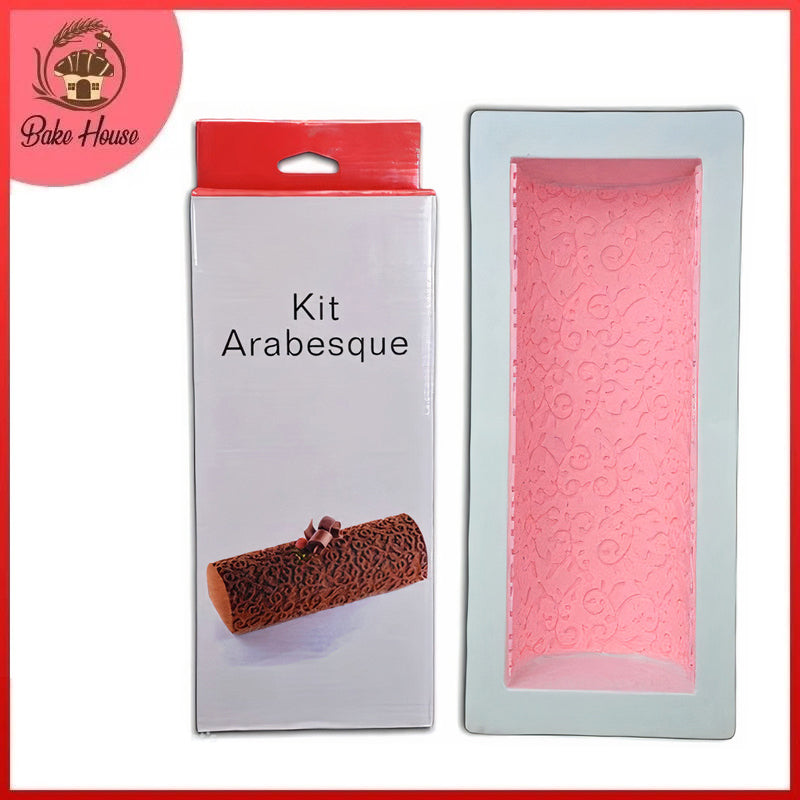 Silicone Mousse Cake Baking Mold With Texture Mat (Design 1)