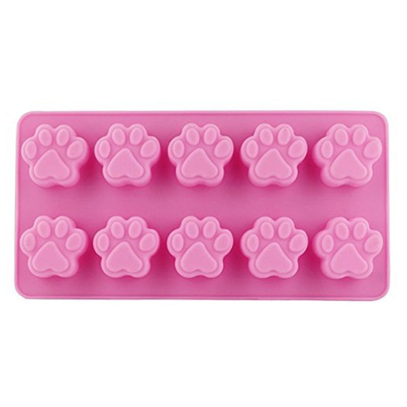 Silicone Paw Chocolate & Candy Mold 10 Cavity