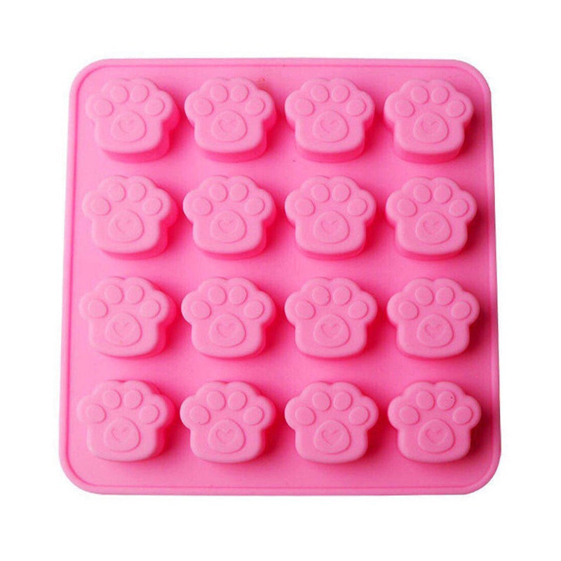 Silicone Paw Chocolate Mold 16 Cavitiy