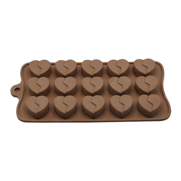 Broken Heart Silicone Chocolate Mold 15 Cavity