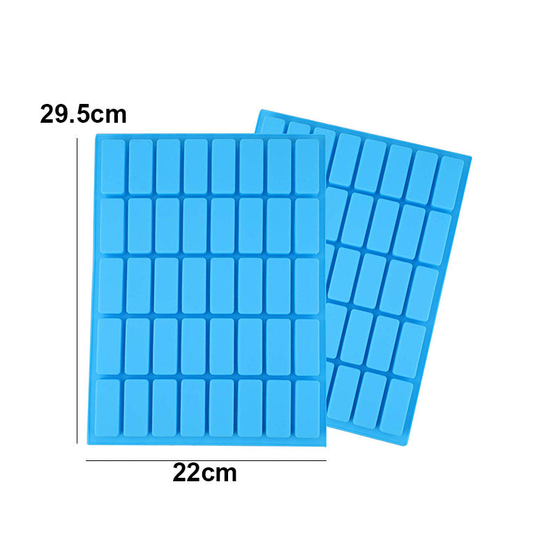 Silicone Rectangle Shape Chocolate Bar Mold (40 Cav)