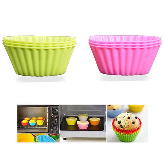 Silicone Round Cupcake Baking Mold 12Pcs Set