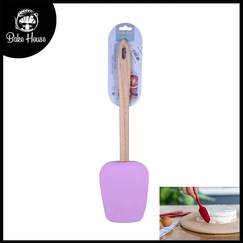 Silicone Spatula With Wood Handle