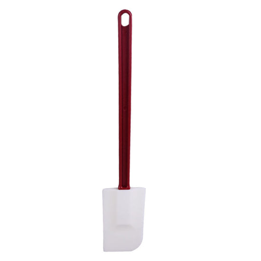 Silicone Spatula with Long Plastic Maroon Handle 43cm