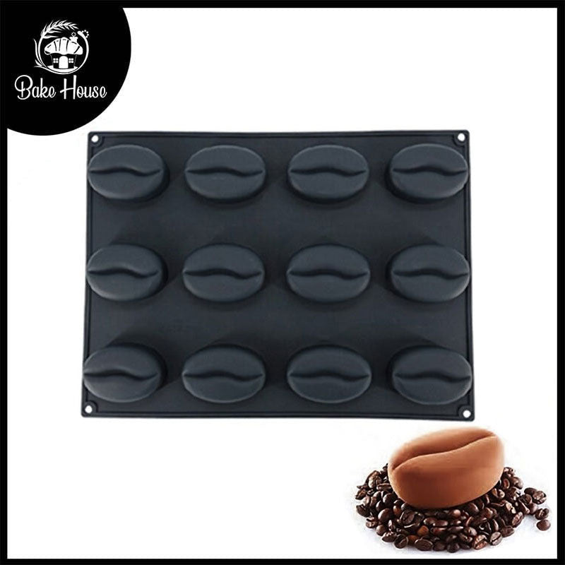 Silikolove 12 Cavity Coffee Beans Shape Silicone Mold