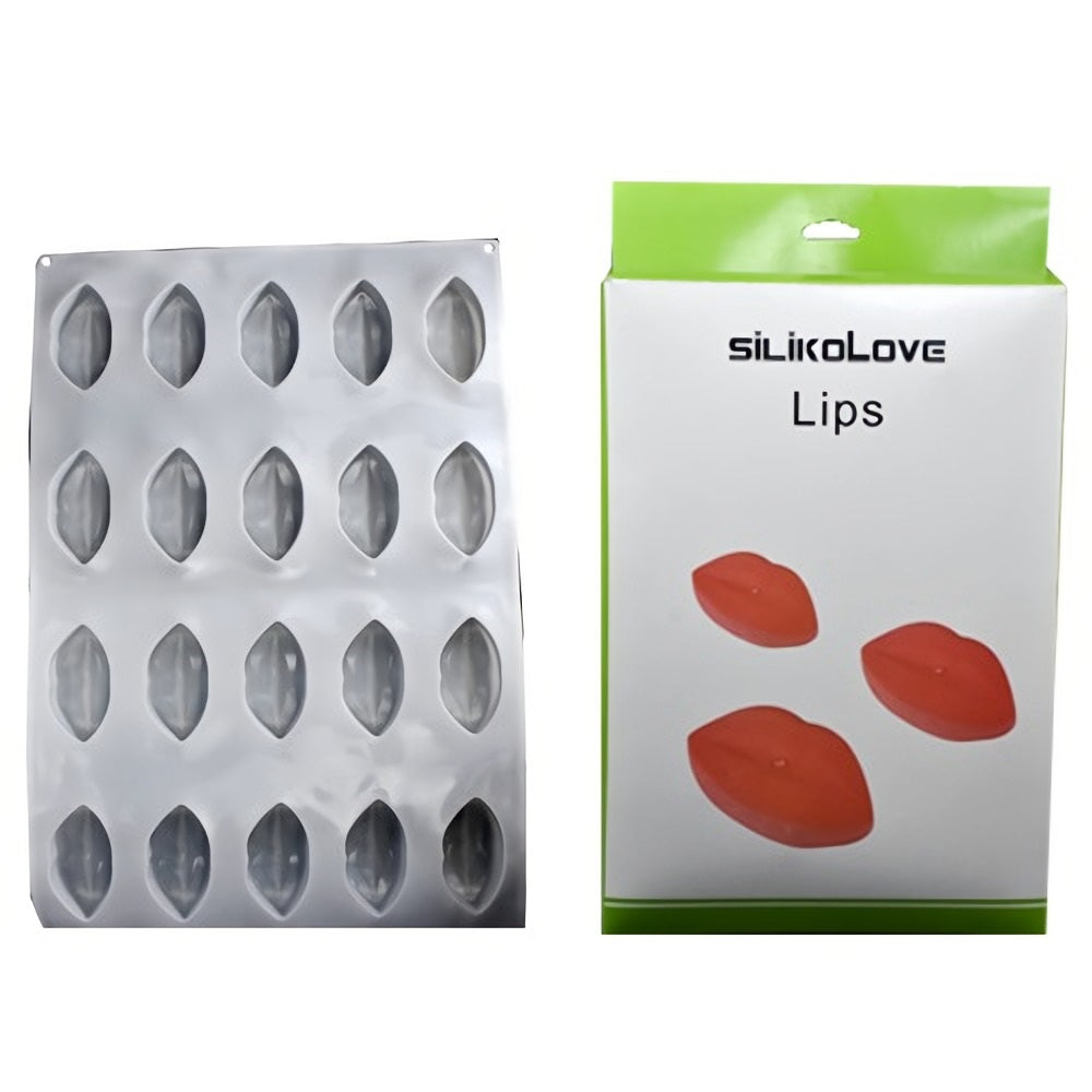 Silikolove 20 Cavity Lips Silicone Dessert & Baking Mold