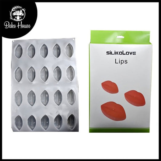 Silikolove 20 Cavity Lips Silicone Dessert And Baking Mold