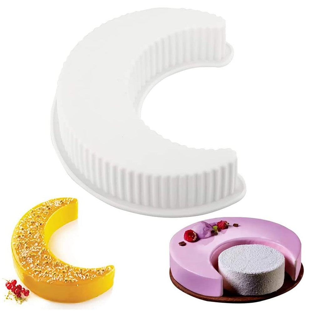 Silikolove Moon Shape Silicone Mousse Cake & Baking Mold