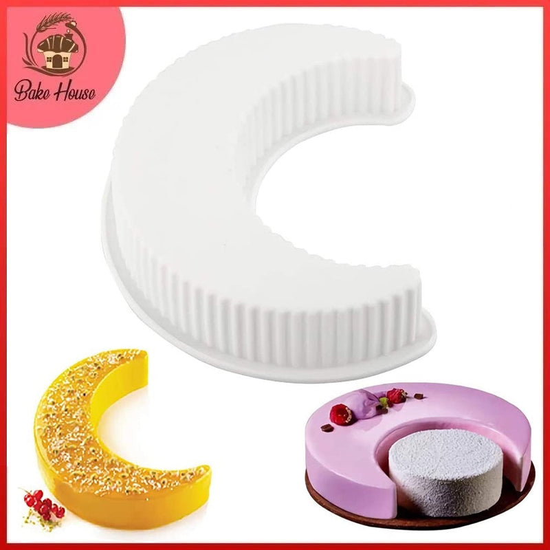 Silikolove Moon Shape Silicone Mousse Cake & Baking Mold