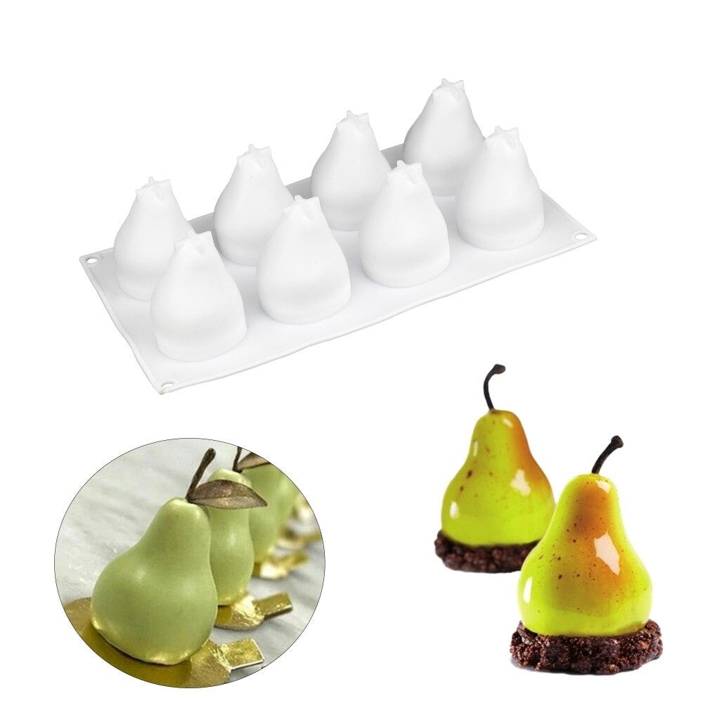 Silikolove Pear Shape 8 Cavity Silicone Dessert & Baking Mold