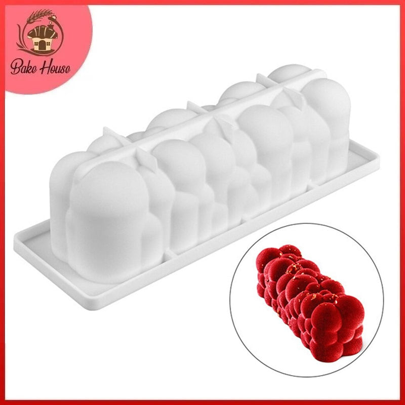 Silikolove Rectangle Bubble Silicone Mousse Cake & Baking Mold