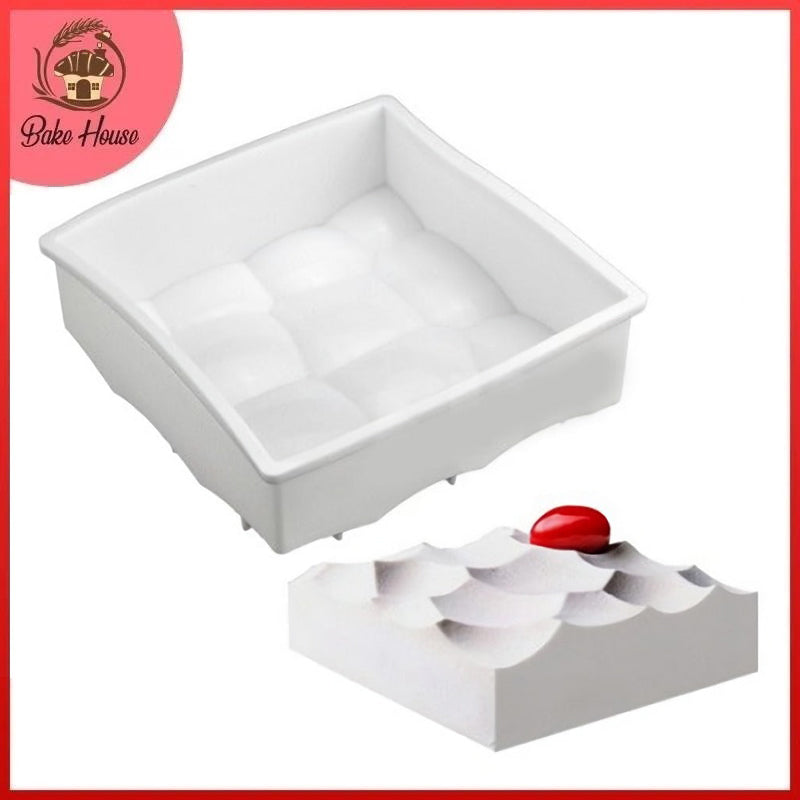 Silikolove Square Rock Shaped Silicone Mousse Cake & Baking Mold